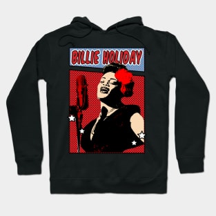 Billie Holiday Comic style Hoodie